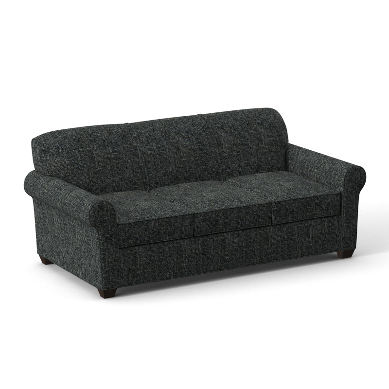 Finn 83" Rolled Arm Sofa Bed with Reversible Cushions, Cafelle, Connelly Crow, Innerspring