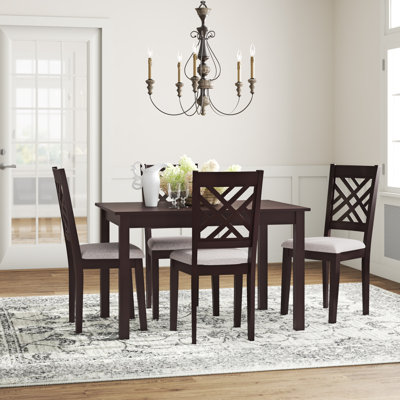 Fraserburgh Rubberwood Solid Wood Dining Set