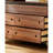 Retro Walnut Stainless Steel Buffet Table