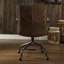 Vintage Whiskey Top Grain Leather Office Chair
