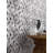 Silvleaf 12.21 in. x 13.39 in. Geometric Matte Aluminum Mosaic Tile-60816846