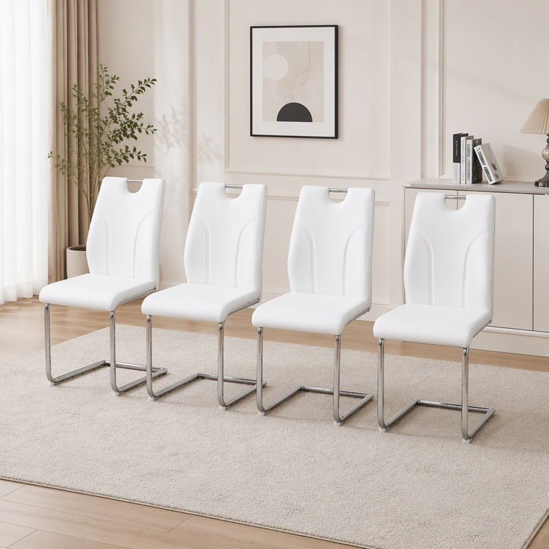 Ensemble de chaises de salle à manger ergonomiques modernes avec pattes ajustables