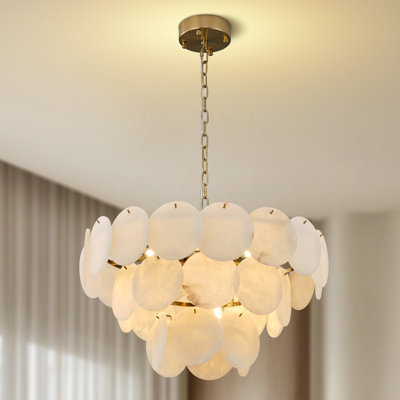Modern Natural alabaster Living Room Chandeliers 