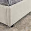 Grand lit plateforme tapissier hydraulique avec tête de lit intégrée, tissu chenille, beige-448528268-448528270