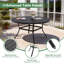 Table de salle à manger 53,2 "pour terrasse, 53,2" avec trou pour parasol