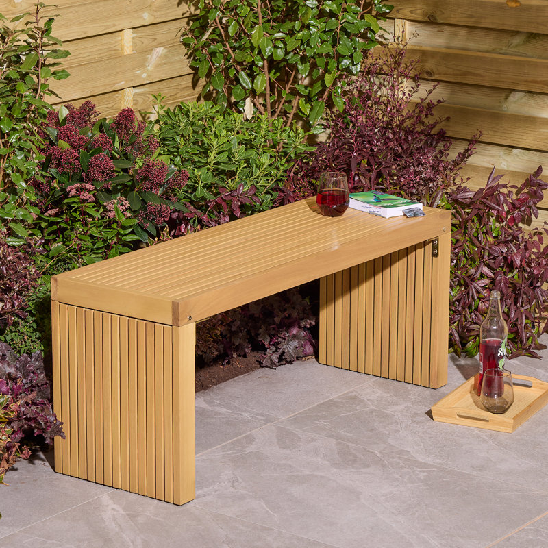 Rowlinson Kyoto Bench, 50cm H x 120cm W x 50cm D
