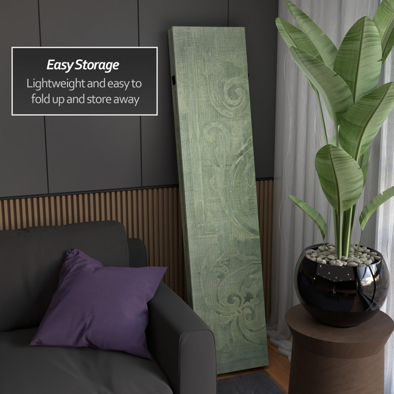 6 ft. Tall Double Sided Siren Song Canvas Room Divider