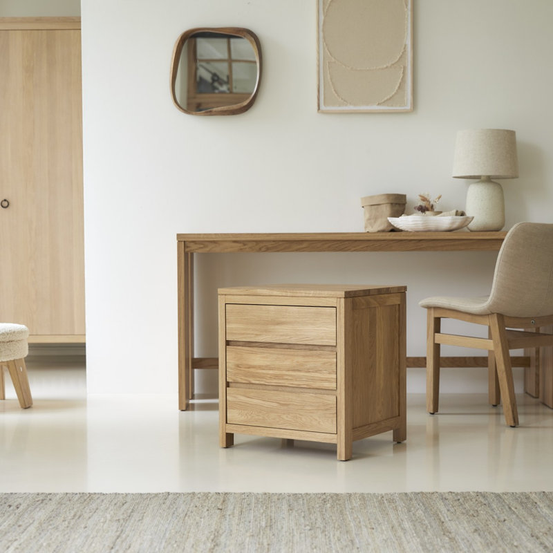 Eden Solid Wood 50cm W 3 - Drawer Chest of Drawers