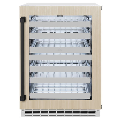 ZLINE Autograph 24 in. Touchstone Wine Cooler w/ Panel Ready Door & Matte Black Handle