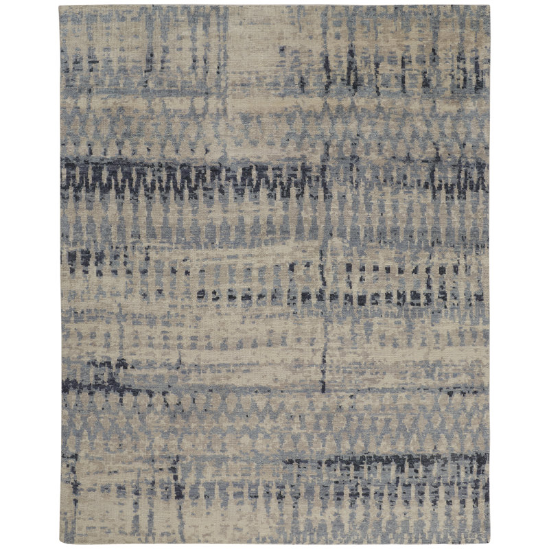 Palomar Wool Abstract Area Rug, Rectangle 7'9" x 9'9"