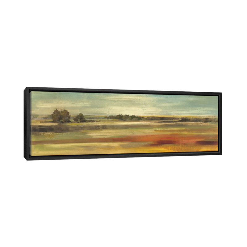 «Emerald Meadows» par Silvia Vassileva, reproduction d'art panoramique sur toile, H 16 po x l 48 po x 1,5 po