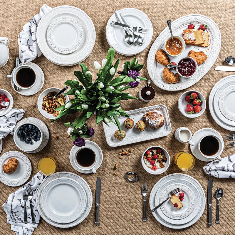 Le Panier 5 - Piece Place Setting, Whitewash