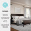Lit plateforme en bois avec tête de lit et pied de lit Martha Stewart Corbin-97967489-97967488