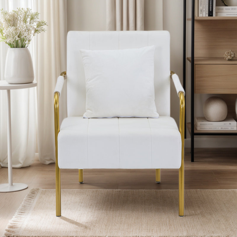Fauteuil d'appoint Ernst, Blanc