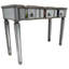 Broussard 112cm Glass Top Console Table