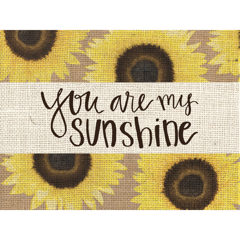You Are My Sunflower Shine I - Painting Print, 61 cm H x 91 cm W, Black Floater Framed