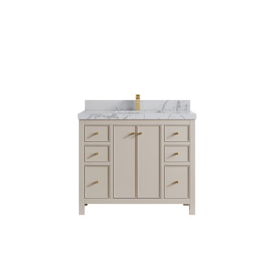 Chicago 42'' Single Bathroom Vanity with Top