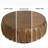 Khadim 31.5" Round Drum Coffee Table-161999406