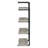 Shannock 46'' H Stainless Steel Floating Bookcase-368225511-294782419
