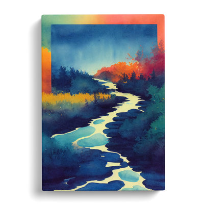 CAN-V0523-2785X Watercolour Stream Vol.1 - Wrapped Canvas Print
