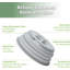 Housse pliable en silicone pour les micro-ondes pour les aliments