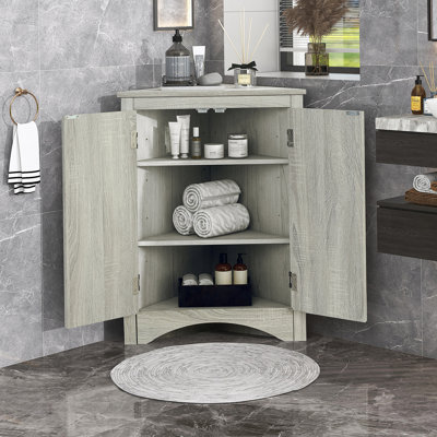 Triangle Storage Cabinet, Separate Bathroom Kitchen Cabinet