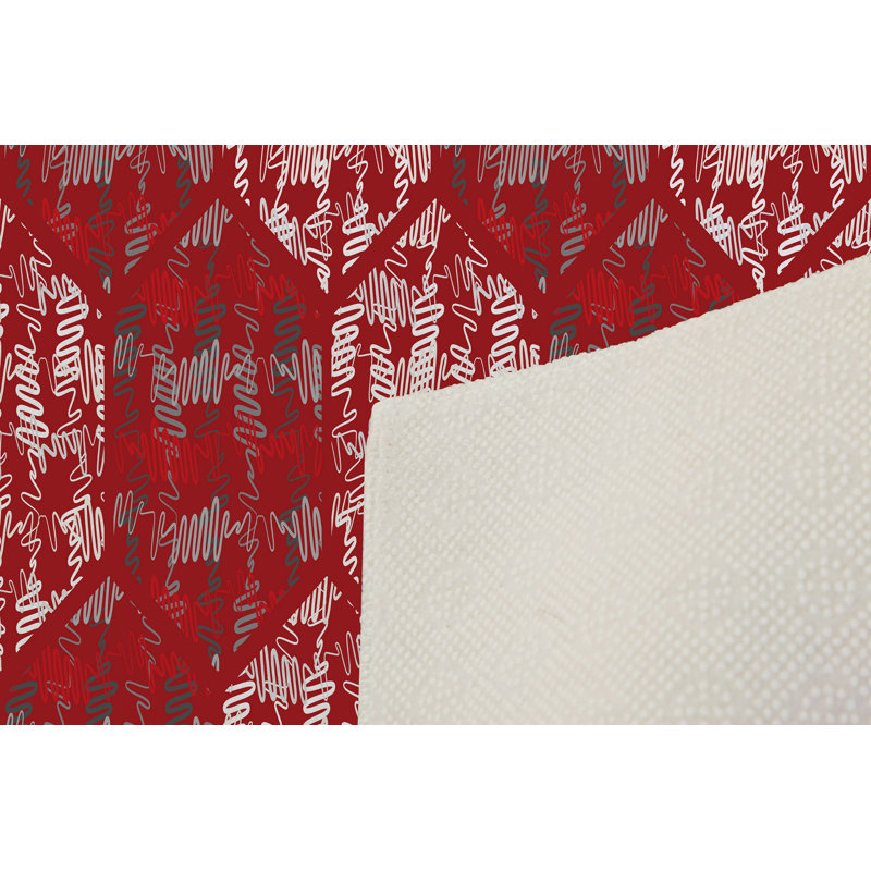 Premium Hall Carpet, 3.3 x 6.6 Feet, 100% Polyester, 0.3 in Pile Height | Antibacterial, Non-Slip Underside, Machine Washable | Elegant 3D Digital Print Design, Perfect for Entryways & Living Rooms