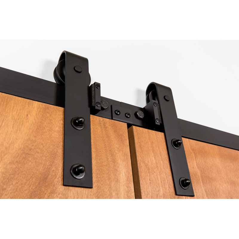 Standard Double Door Hardware Kit, Black, 60 in.