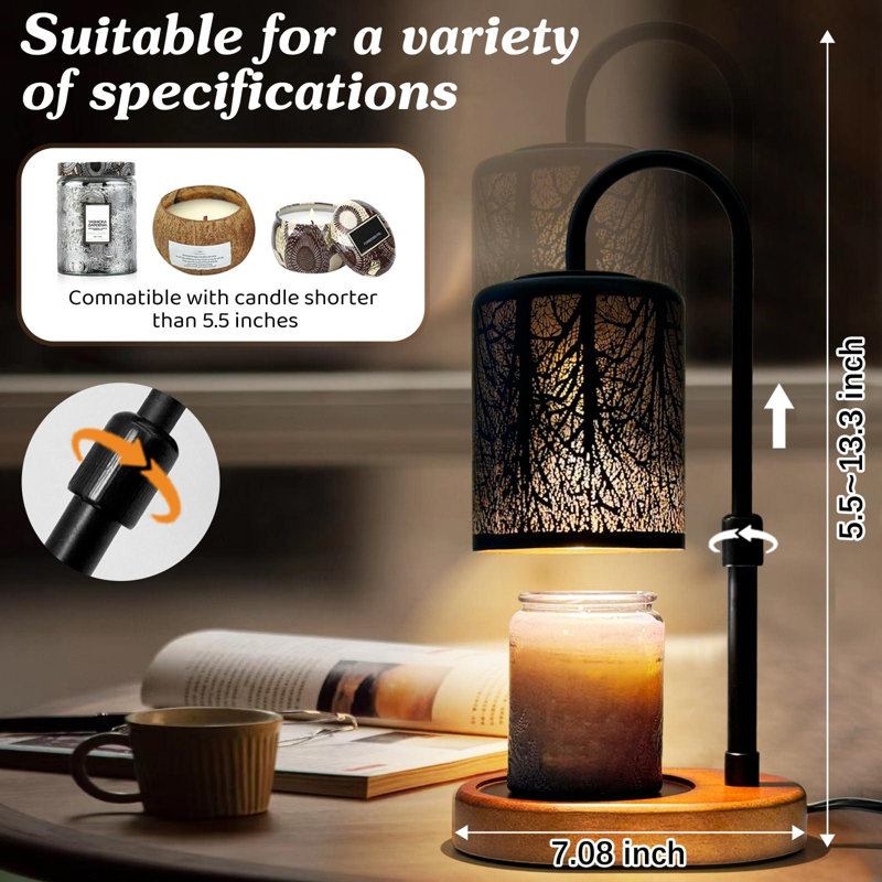 Bougie chauffe-bougie avec minuterie et gradateur
