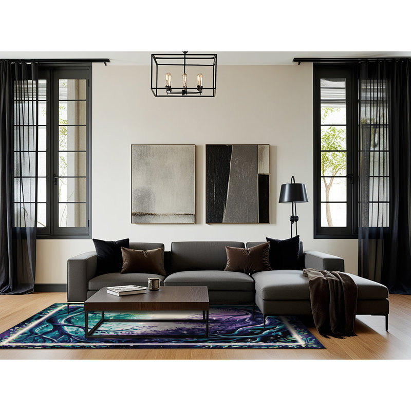 Shimmering Canopy Rug, Square 7'