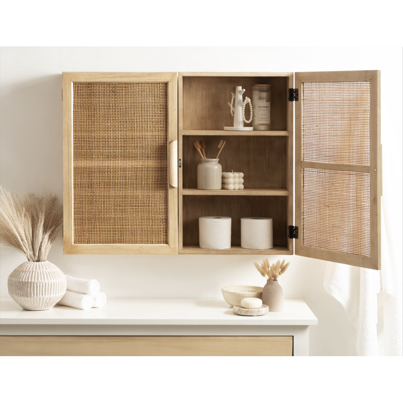 Alard Solid Wood Accent Cabinet, Natural