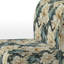 Fauteuil de chambre rembourré blanc et bleu naturel Serenity
