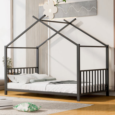 Lit plateforme en métal conçu avec soin pour un sommeil réparateur, durable, aéré et facile à assembler