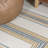 Argo Classic Nautical Mitre Stripe Reversible Machine-Washable Navy/Cream Indoor/Outdoor Rug-887764477