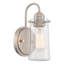 Luminaire de grange en nickel brossé à 1 lumière à intensité variable Gro-1822336163