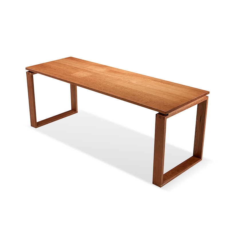 Bureaux rectangulaires en bois massif cerisier, H 29,53 po x l 78,74 po x P 27,56 po