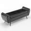 Banc de rangement en cuir végétalien pour lit très grand l 55 po Shaneta-1404413199