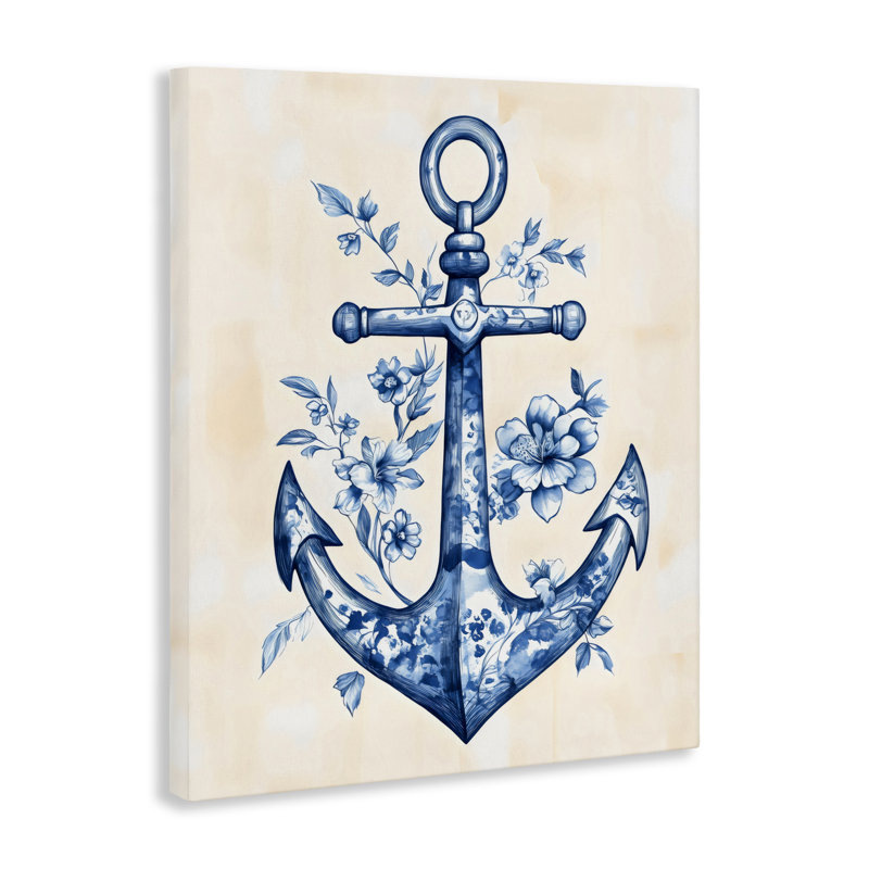 «Blue Floral Life», par Arlington Prints, H 20 po x l 16 po