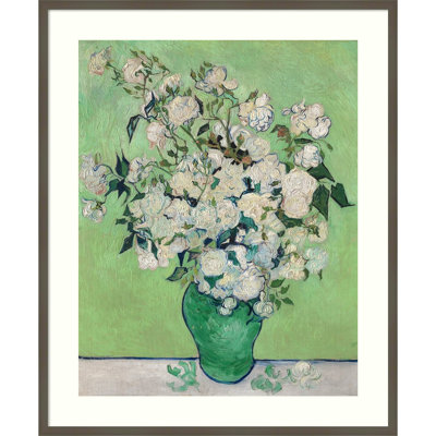 Roses, 1890 (Green Vase) Painting