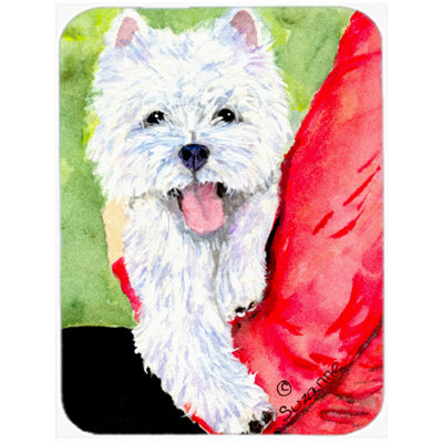East Urban Home Westie Glass Cutting Board