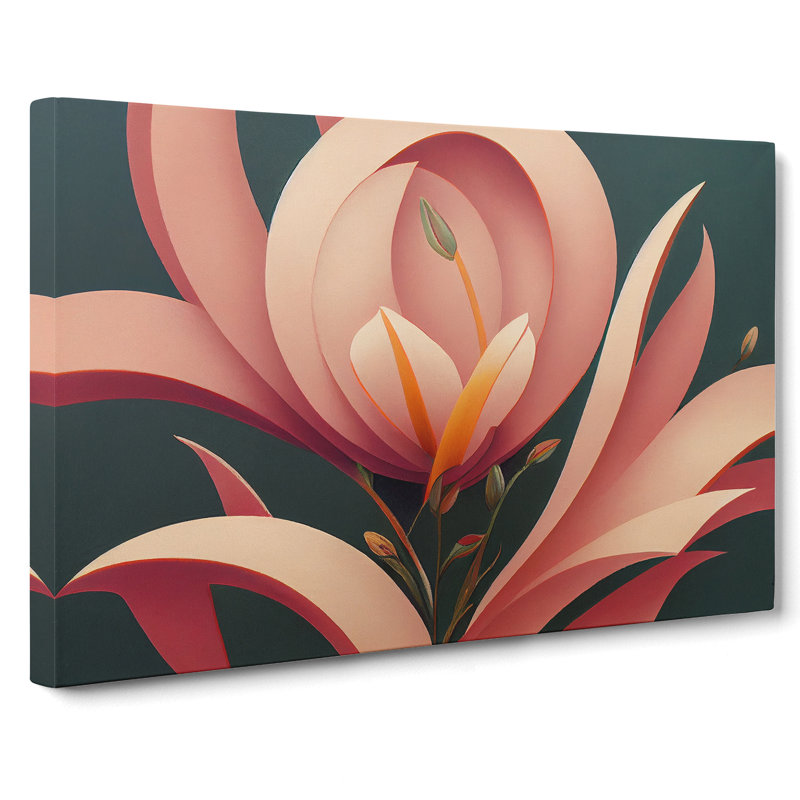 Eye Catching Swan Abstract - Wrapped Canvas, 35cm H x 50cm W x 3cm D