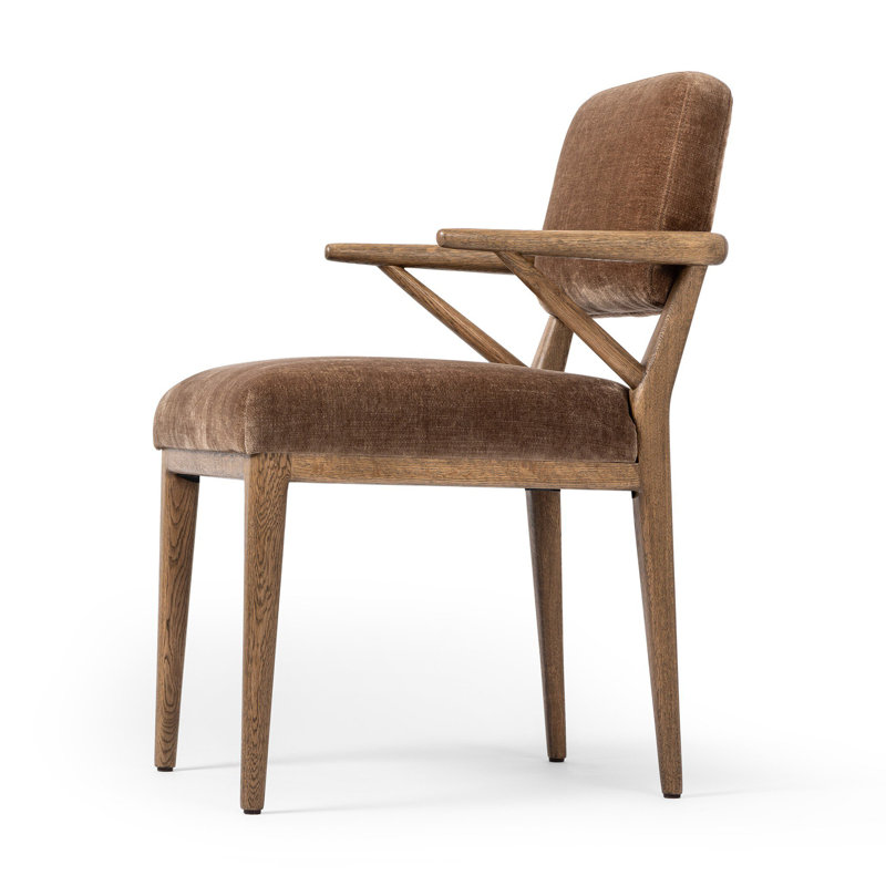 DEIDRE Upholstered Arm Chair, Altair Mushroom