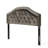 Grey Headboard With Velvet Covering And Modern Style Full Sized Headboard, Accentuating Button Refinement Nailhead-259393779-259393782