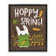 «Happy Spring Bunny & Carrots», art mural sur toile flottante brune par Leeza Hernandez-559768057-559768058