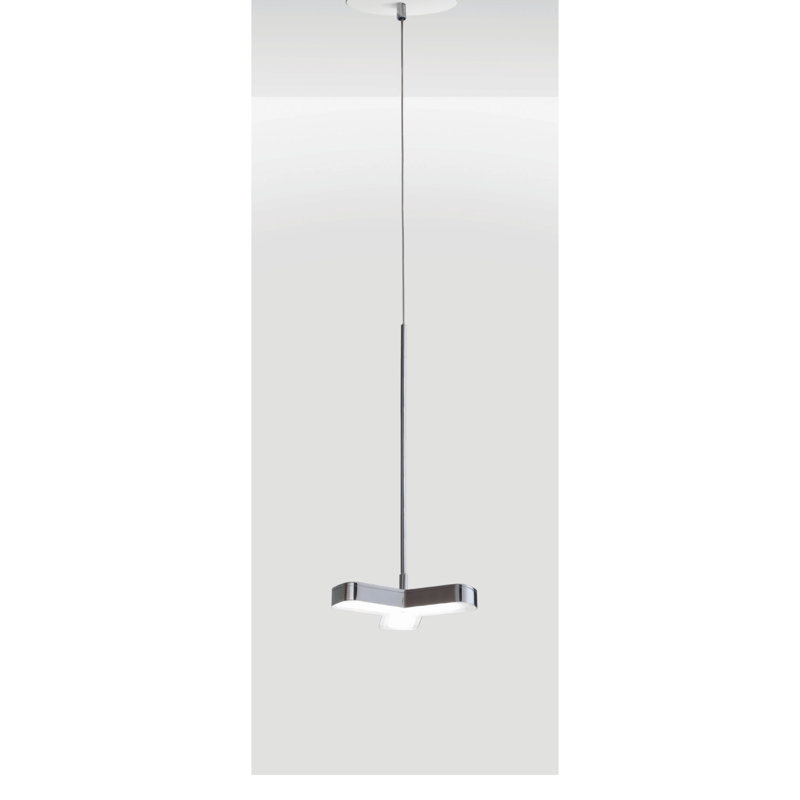 Dayton 1 - Light LED Pendant, Polished chrome
