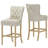 Bar Stools, Set Of 2 Upholstered Breakfast Stools, 27.5" Tall Bar Stools, Breakfast Bar Chairs With Footrest And Back, Counter Bar Stools, For Dining Room, Kitchen, Bar-1163801383