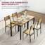 Ensemble de table de salle à manger, table et chaises de cuisine, ensemble de salle à manger coin-repas, petit espace-1763605582