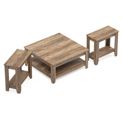 Weddel Basilico 3 Piece Coffee Table