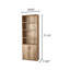Bibliothèque traditionnelle à 5 tablettes avec portes-621584125