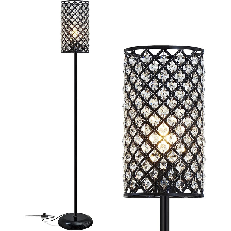 Guytembert 66.5'' LED Traditional Floor Lamp, Black